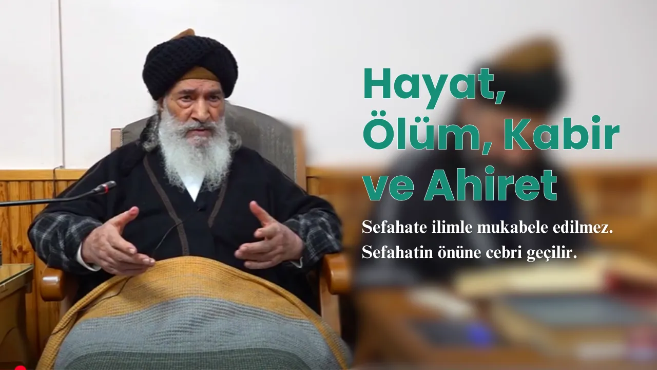 Sefahate ilimle mukabele edilmez. Sefahatin önüne cebri geçilir.